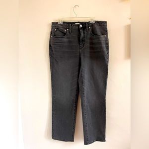 Madewell high rise classic black jeans